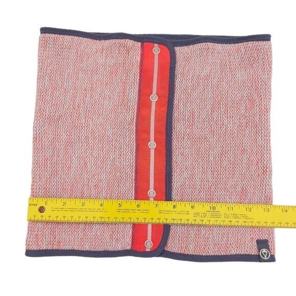 Ivivva Girls Neck Warmer Scarf One Size Pink Blue Cotton Snap - Picture 8 of 10